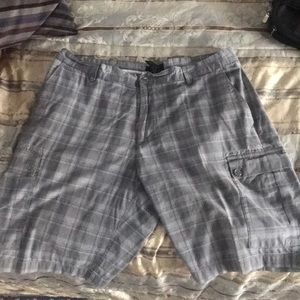 plaid shorts